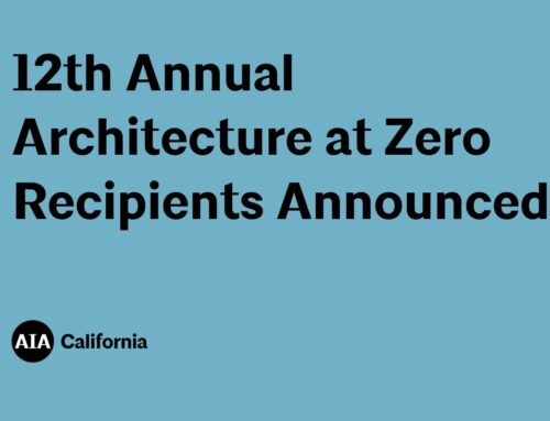 Twelfth Architecture at Zero Competition Winners Announced