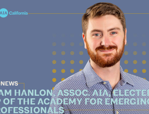 Liam Hanlon, Assoc. AIA Elected VP of the Academy for Emerging Professionals